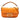 Orange Fendi Mini Zucca Embossed Leather Baguette Satchel