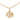 Gold Dior Gold Plated Logo Pendant Necklace