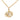 Gold Dior Gold Plated Logo Pendant Necklace