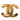 Gold Chanel CC Gold Plated Filigree Brooch