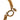 Gold Chanel CC Gold Plated Crown Medallion Station Necklace