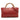 Red Gucci Medium Calfskin Bamboo Shopper Satchel