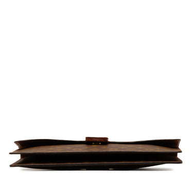 Brown Louis Vuitton Monogram Lena Porte Documents Envelope Briefcase Business Bag - Designer Revival