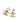 Gold Chanel CC Gold Plated Enamel Drop Push Back Earrings
