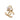 Gold Chanel CC Gold Plated Enamel Drop Push Back Earrings
