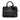 Black Burberry Baby Banner Studded Leather and House Check Tote Satchel