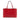 Red Gucci Leather Diamante Bright Hilary Lux Tote
