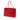 Red Gucci Leather Diamante Bright Hilary Lux Tote