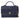 Blue Chanel CC Chevron Aged Calfskin Top Handle Flap Satchel