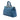 Blue Prada Vitello Daino Zip Top Satchel