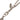 Silver Chanel CC Brass Double Chain Pendant Necklace