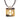 Brown Hermès Buffalo Horn Square Pendant Necklace