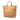Beige Prada Vitello Daino Side Zip Convertible Tote Satchel