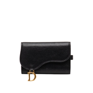 Black Dior Leather Saddle Key Holder - Atelier-lumieresShops Revival