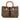 Brown Fendi Zebra Print Pony Hair Twins Tote