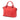 Red Gucci Leather GG Charm Dome Satchel