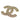 Gold Chanel CC Gold Plated Rhinestone Brooch
