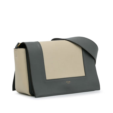 Gray Celine Frame Shoulder Bag