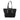 Black LOEWE Raffia Fold Shopper Tote