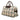 Beige Burberry House Check Canvas Travel Bag