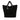 Black Chanel Large Quilted Knit Pluto Glitter Satchel