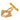 Gold Hermès Gold Plated Les Fetes en Hermes Pin Brooch