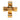 Gold Chanel CC Gold Plated Ribbon Cross Brooch