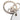 Gray Louis Vuitton Monogram Portefeuille Round Key Chain