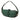 Green LOEWE Mini Pebbled Leather Baguette Boat Bag