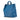 Blue Prada Vitello Daino Canapa Open Convertible Tote Satchel