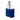 Blue Prada Saffiano Trimmed Tessuto Zip Top Convertible Tote Satchel