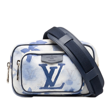 Blue Louis Vuitton Monogram Watercolor Outdoor Pouch Belt Bag