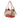 Beige Burberry Small Haymarket Check Coated Canvas Brogue Tassel Tote