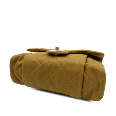 Tan Chanel Medium Calfskin Chic Quilt Flap Shoulder Bag - Designer Revival