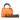 Orange Gucci Small Calfskin Bamboo Shopper Satchel - Designer Revival
