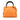 Orange Gucci Small Calfskin Bamboo Shopper Satchel - Designer Revival