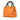 Orange Gucci Small Calfskin Bamboo Shopper Satchel - Designer Revival
