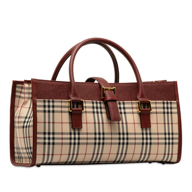 Brown Burberry House Check Handbag