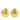 Gold Chanel Gold Plated CC Round Clip-on Earrings