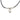 Black Hermès Palladium Plated Vive L Idee Heart Padlock Choker Necklace