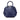 Blue Burberry Large Grained Calfskin Heritage Orchard Bowling Bag Satchel