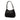 Black Prada Vitello Daino Trimmed Tessuto Shoulder Bag