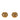 Gold Chanel CC Gold Plated Round Clip On Earrings