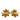 Gold Chanel CC Gold Plated Floral Clip On Earrings
