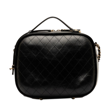 Black Chanel Medium Crumpled Calfskin Vanity Case - Designer Revival