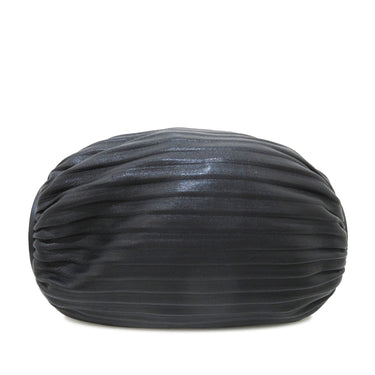 Black Loewe Pleated Nappa Bracelet Pouch Handbag