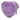 Purple Chanel Mini Lambskin CC in Love Heart Crossbody