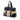 Beige Saint Laurent Woven Raffia and Leather Maia Padlock Handbag