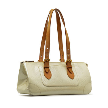 White Louis Vuitton Monogram Vernis Rosewood Avenue Shoulder Bag