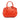 Red Burberry Heritage Grain Check Embossed Orchard Bowling Bag Satchel